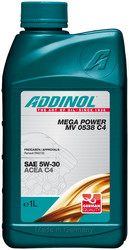Купить моторное масло Addinol Mega Power MV 0538 C4 5W-30, 1л,  в интернет-магазине в Кузнецке