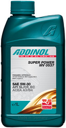 Купить моторное масло Addinol Super Power MV 0537 5W-30, 1л,  в интернет-магазине в Кузнецке